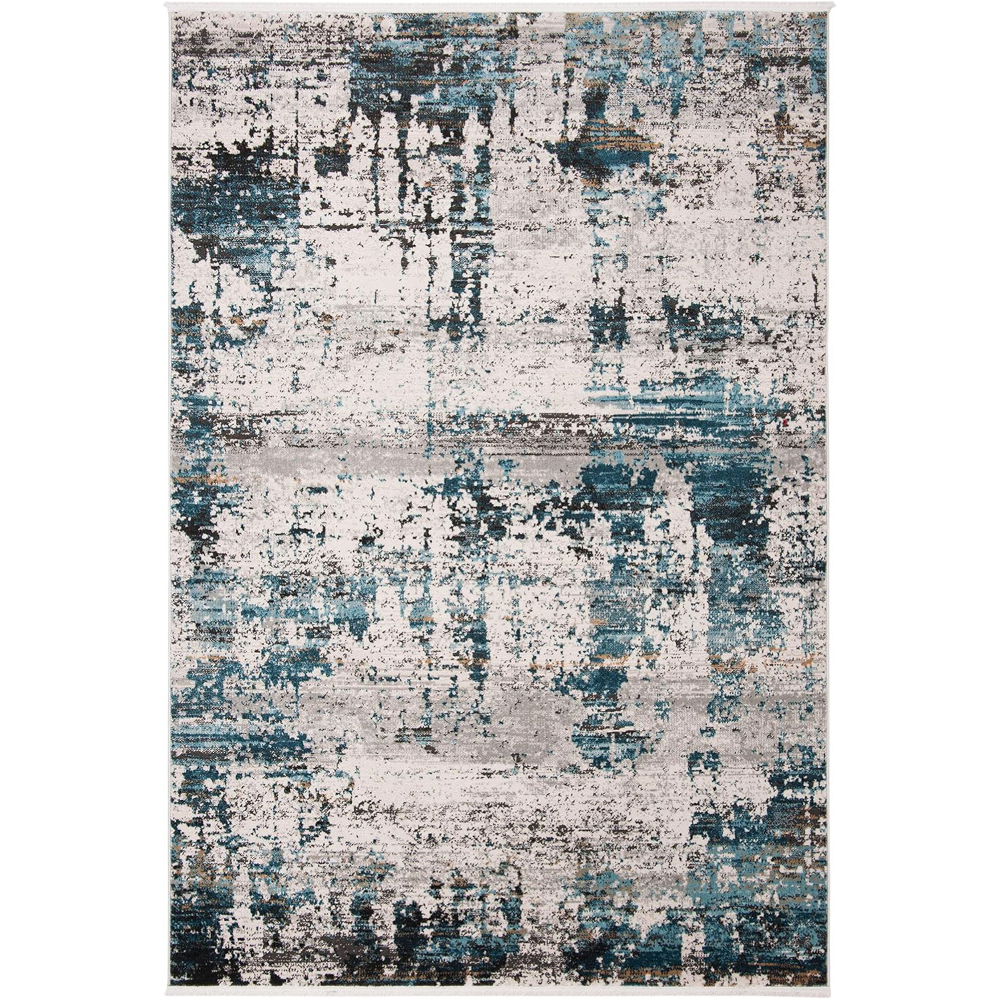 Blue Scatter Rug 5X7