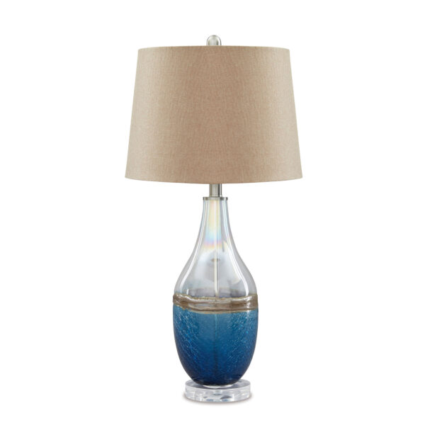 Johanna Blue Glass Lamp