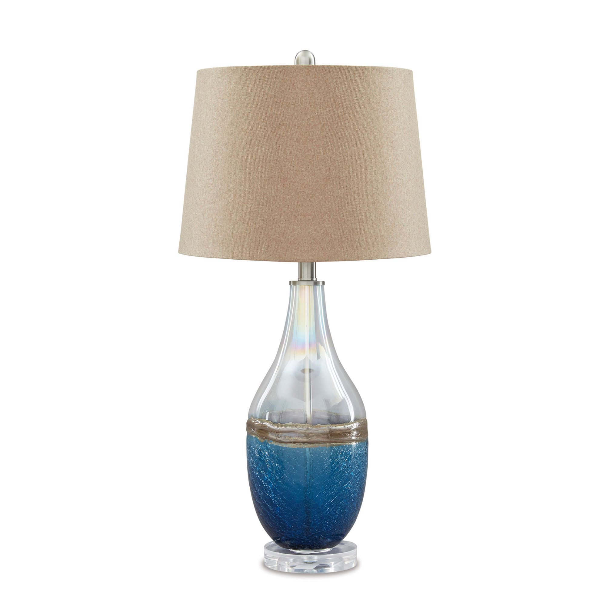 Johanna Blue Glass Lamp