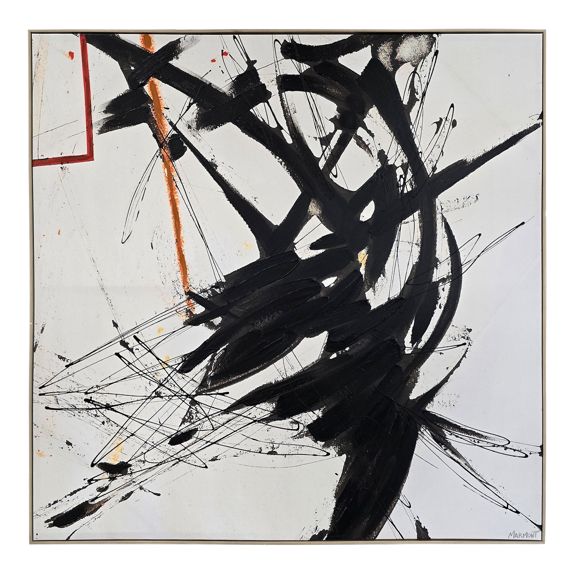 Marmont - Black & Orange 48 x 48
