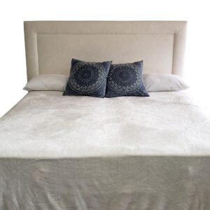 White Upholstered King HB