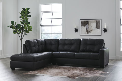 Barlin Mills 2Pc Sectional with Chaise - Carbon