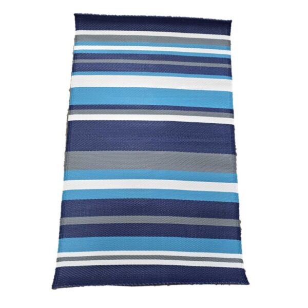 Blue/Grey Stripe Polly Outdoor rug 3x5